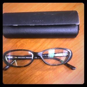 Prada tortoise shell oval frames
